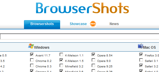 Browsershots免费在线服务